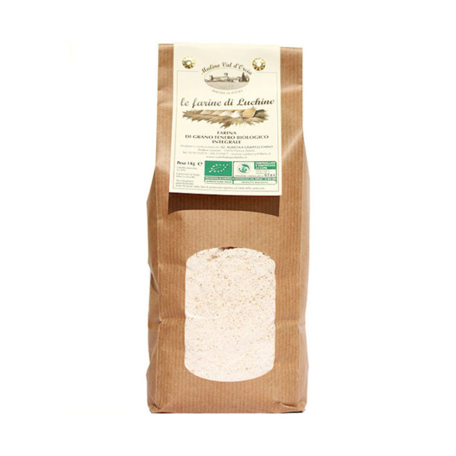 farina integrale di grano tenero biologico macinata a pietra