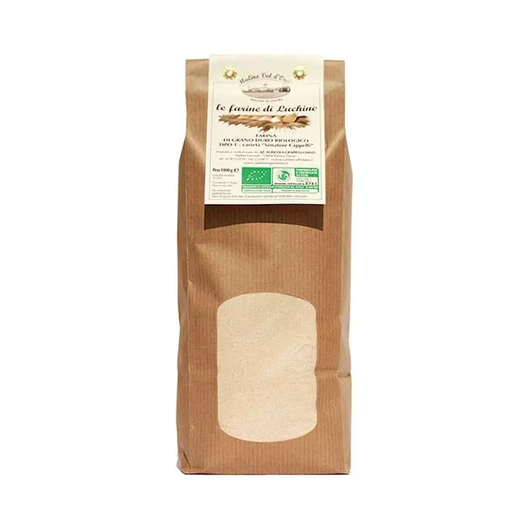farina biologica di grano duro senatore cappelli macinata a pietra