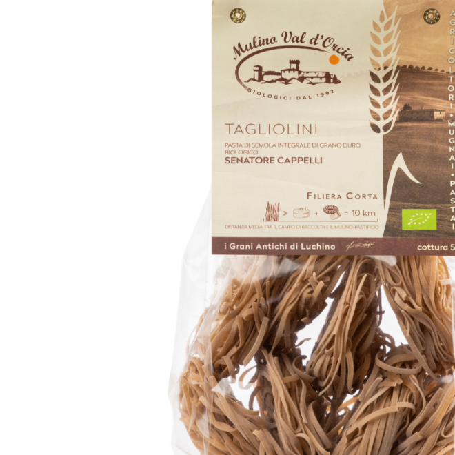 pasta artigianale biologica di grano duro senatore cappelli trafilata al bronzo